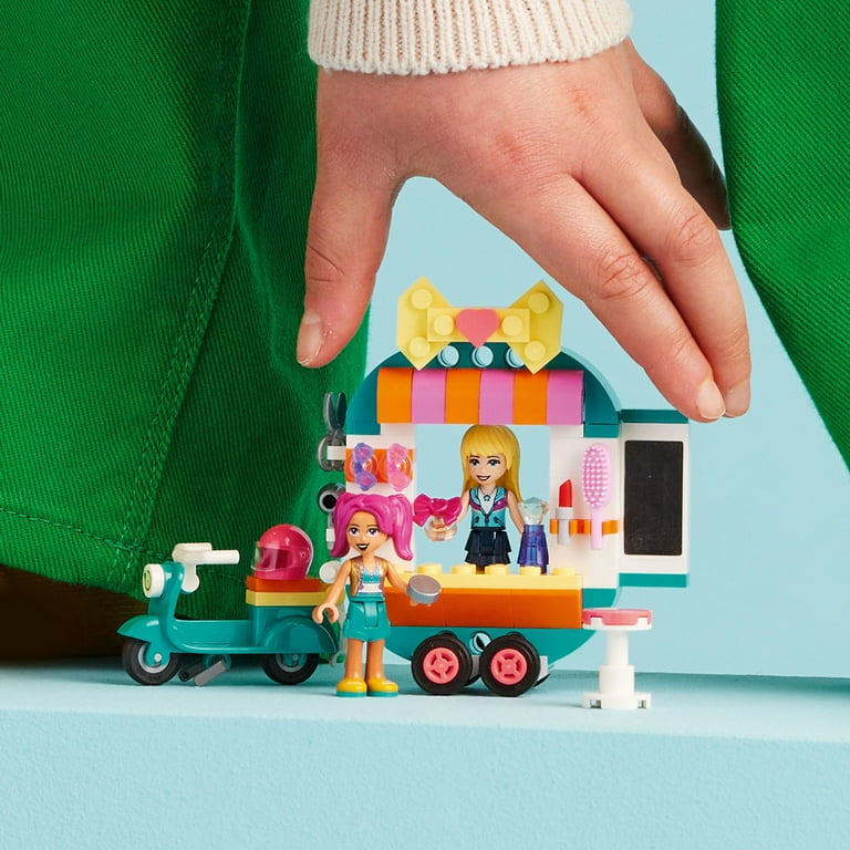 LEGO Friends Mobile Fashion Boutique Shop and Hair Salon Playset 41719,  Creative Toy for Kids, Girls and Boys 6 Plus Years Old with Stephanie