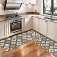 thumbnail image 3 of Kitchen Rugs Sets Of 2,Multicolor Ethnic Geometric Pattern Anti Fatigue Kitchen Mat Rugs Non Slip Washable,Decorative Kitchen Floor Mats for Kitchen,Sink,Laundry,17"X47", 3 of 5