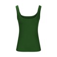 thumbnail image 6 of LIaqionyy Women's Summer Tank Top Scoop Neck Sleeveless Ribbed Camisole Shirts Basic Casual Workout Tees, 6 of 6