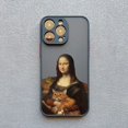 thumbnail image 3 of Art Aesthetic David Mona Lisa Phone Case For iPhone 11 14 Pro Max 13 12 15 Pro Max Mini XS X XR SE2 7 8 Plus Shockproof Covers, 3 of 5
