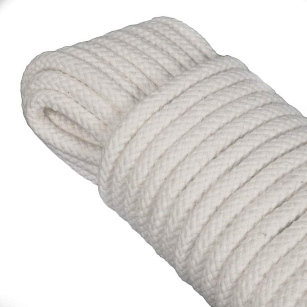 Woven Cotton Rope Cloth Filling Rope Decorative Tapestry Rope (20m, 8mm) 