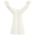 thumbnail image 4 of FRCOLOR Modern Ceramic Hand Vase for Decor White Color Strong and for Home Office 7 inches, 4 of 8