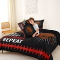 thumbnail image 4 of Erosebridal American Rugby Helmet Kids Full Size Comforter Sets,Football Ball Games Bedding Sets For Sport Gamer Lover,Reversible black,3 Pieces, 4 of 7