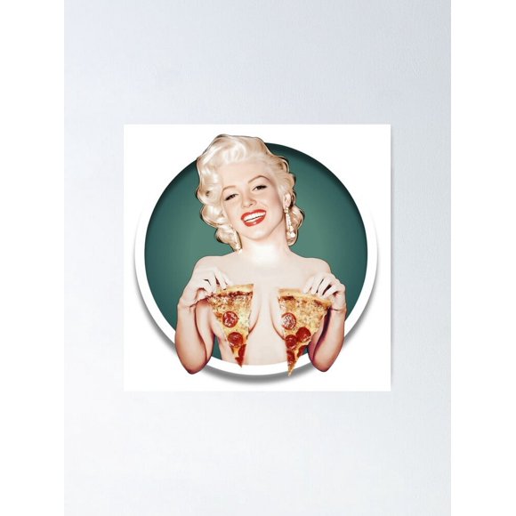 Marilyn Monroe- Pizza Fashion Art Decor Frame