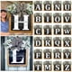 thumbnail image 1 of Corona personalizada con apellido | Letrero colgante para la puerta principal | Decoración de madera con monograma para la entrada de la casa durante todo el año, 1 of 9