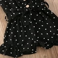 thumbnail image 6 of Kids Girl Strap Sleeveless Romper Polka Dots Short Pants Jumpsuit Sling Summer Clothes, 6 of 7