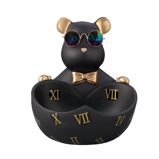 MesaSe Modern Multifunction Desktop Storage Violent Bear Model Porch Key Resin Perfect Gift Home Decoration Table Decor