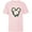 Soft Pink, variant on Disney Mickey Mouse Head Shape Icon Holly Christmas Wreath - Short Sleeve T-Shirt for Kids - Customized-White