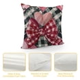 thumbnail image 4 of SHANXI Valentines Day Car Hearts Bow Decor Holiday Farmhouse Pillow Case Gifts Decoration for Home Sofa Couch 20x20in, 4 of 5