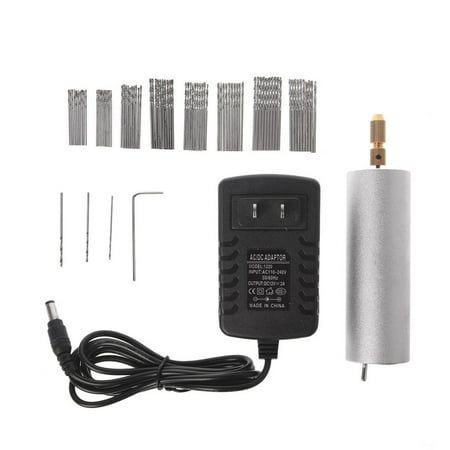 

Mini Aluminum Electric Motor Hand Drill Micro Rotary Drill Cutting Drilling Set