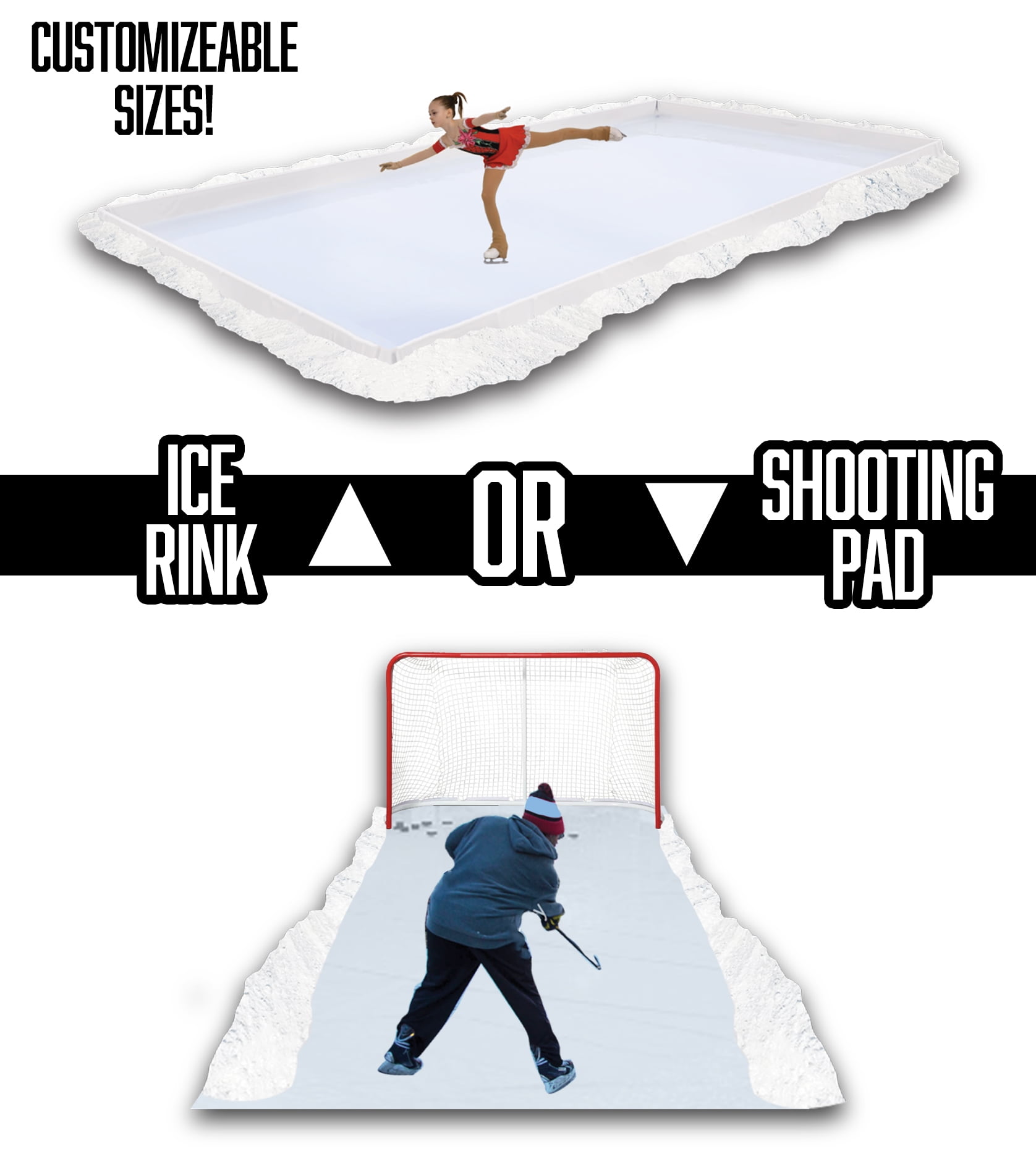 Future Stars 2 in 1 Ice Rink Create your own Ice Skating Rink or