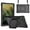 Black +Black, variant on For Moto Pad 2026 11inch Tablet Tough Hybrid Rotating 360 Degree Kickstand - Rose Gold