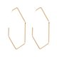 thumbnail image 4 of Pendientes de tuerca Yuyangstore Pendientes de tachuelas geométricos Aro dorado, 4 of 8
