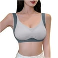 thumbnail image 2 of WJHWSX Womens Bras,Push Up Bra,Shapermint Bra,Soft,Stretch Fabric,Solid,Nylon,Gray,XL, 2 of 6