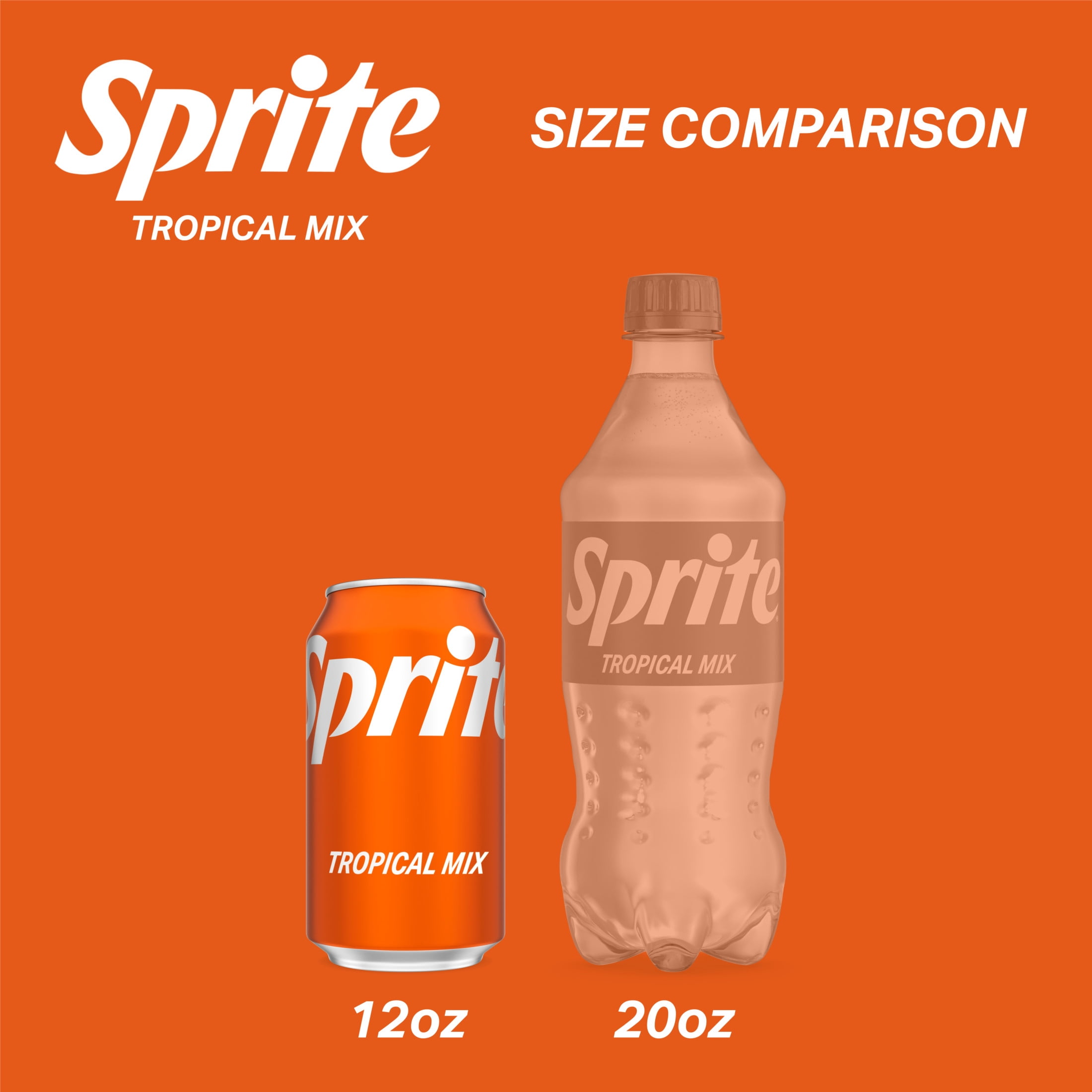 Sprite Tropical Mix Fridge Pack Cans, 12 fl oz, 12 Pack