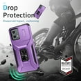 thumbnail image 5 of ShellTech for Motorola Moto G 5G 2023 Case with Slide Camera Cover & Kickstand, [Military-Grade] Phone Case for Moto G 5G 2023,Purple, 5 of 8