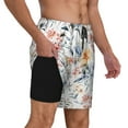 thumbnail image 3 of Daiia Lilies Flowers Mens Swim Trunks Swim Shorts Quick Dry Swim Shorts with Mesh Lining Pockets-Small, 3 of 9