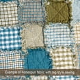 thumbnail image 3 of Mercy Blue 4 Plaid Gingham Homespun Cotton Fabric - by JCS, 3 of 5