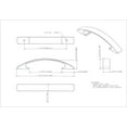 thumbnail image 2 of Elements 771-96 Strickland 3-3/4" Center To Center Classic Strap Arch Cabinet Handle /, 2 of 4