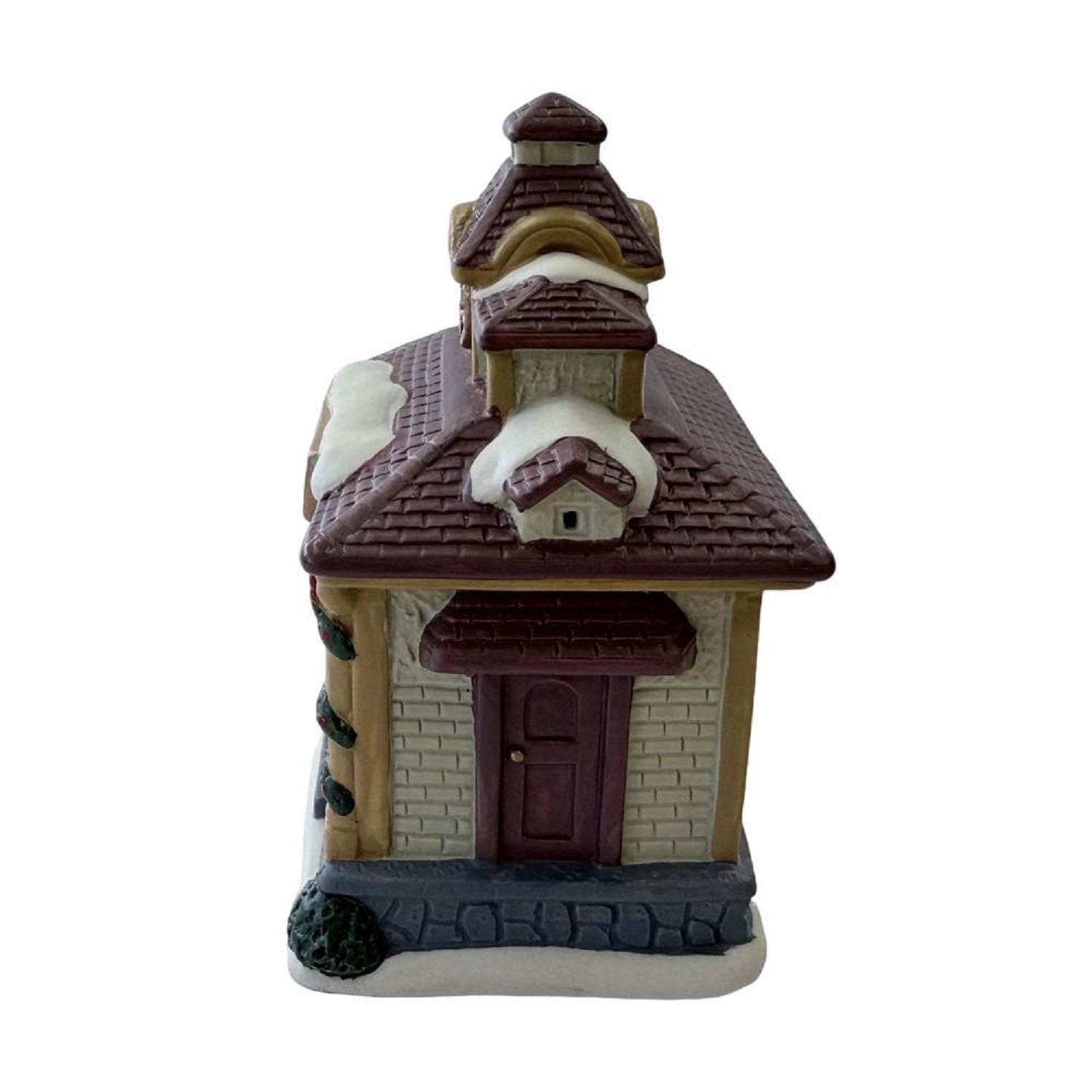Porcelain Train Station Mini Christmas Village Building, Multicolor, 4", by Holiday Time
