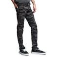 thumbnail image 3 of Victorious Mens Camouflage Skinny Fit Jeans AR169 - BLACK/CAMO - 32/32, 3 of 6