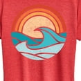 thumbnail image 3 of Instant Message - Wave Scene - Women's Short Sleeve Graphic T-Shirt, 3 of 6