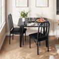thumbnail image 1 of Dining Table Set for 2, 3-Piece Kitchen Table & Chairs with PU Cushions, Space-Saving, 1 of 8
