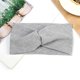thumbnail image 1 of Diademas de moda para mujer, diadema elástica para niñas, turbante cruzado para niñas, diadema para entrenamiento de Yoga, accesorios deportivos para gris Macarena Diademas de mujer, 1 of 8
