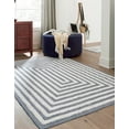 thumbnail image 2 of Sabrina Soto Casa Collection Area Rug - Toluca (4' 5" x 6' Rectangle Navy Blue/Ivory), 2 of 8