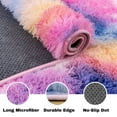 thumbnail image 3 of Jakolive Soft Fluffy Tie-Dye Rainbow Area Rug，8'x10' Plush Mat, Designed to Add a Touch of Velvet-Soft Warmth to Living Rooms, Home Decor. A Stylish Accent That Feels Like Walking on Clouds, 3 of 7