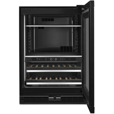 JennAir - 45-Bottle Built-In Dual Zone Wine Cooler - Custom Panel Ready