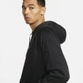 thumbnail image 3 of Nike Men's Therma-fit Long-Sleeve Logo Hoodie Sweatshirt black white XXL, 3 of 3