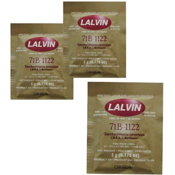 Lalvin 71B Wine Yeast - 5g Package - 3 Pack