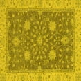 thumbnail image 1 of Ahgly Company Indoor Square Oriental Yellow Traditional Area Rugs, 8' Square, 1 of 4