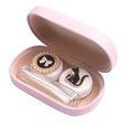 thumbnail image 1 of Cute Contact Lens Case Travel Kit Portable Contact Case Container with 2 Contact Lens Box, and Tweezers, 1 of 8