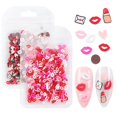 thumbnail image 1 of Adornos 3D para uñas de San Valentín PODUOJIEYI con labios rojos y corazones, 1 of 7