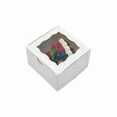 thumbnail image 4 of 4"X4"X2.5" Mini Cake Box With Window (25Pcs Pack), 4 of 5