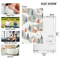 thumbnail image 6 of Yayeee 100% Cotton Hand Towels for Bathroom 16" x 28" Soft Absorbent Kitchen Towel, Cartoon Orange Houses, 6 of 7