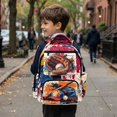 thumbnail image 4 of Yspwyqan Kids Backpack for School, Baseball Glove 17" Large Capacity Bookbag, Fits 15.6 Laptop, Adjustable Straps Casual Daypack for Middle School Travel Hiking, 4 of 7