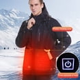 thumbnail image 5 of Sexy Dance Electric Heating Cotton Coat Men Women USB Charging Heated Jacket with Hood for Walking Camping Ice Fishing Snowb For Christmas, Birthday Gifts (10000mAH Power Supply Optional), 5 of 8
