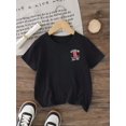 thumbnail image 2 of MAWOTEA [Double Side Print]Excuse Me,You Look Lile Love Me Graphic Print T-Shirt Double Sided,Casual Crew Neck Short Sleeve Top For Kids Boys And Girls,Summer & Spring Fashion,Cartoon Style, 2 of 5