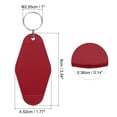 thumbnail image 2 of Uxcell 40Pcs Llaveros de Hotel en Blanco, Llaveros de Motel de Plástico Vintage en Forma de Rombo, Etiquetas de Llave de Hotel, Anillos de Llave, Rojo Oscuro, 2 of 6