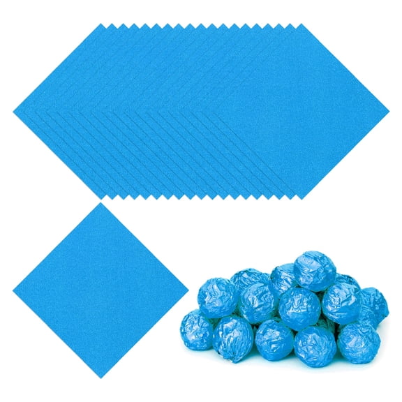 3.54 Inch Foil Candy Wrappers, 100 Pcs Chocolate Wrapping Paper for Homemade Caramel DIY Candies Decoration, Dark Blue
