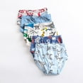 thumbnail image 2 of 6 Pack Boys Underwear Soft Cotton Briefs Dinosaur Baby Toddler Kids Underwear Sizes 3-10, 2 of 8
