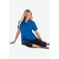 thumbnail image 5 of Woman Within Plus Size Perfect Short-Sleeve Polo Shirt, 5 of 5