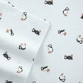 thumbnail image 2 of Poppy & Fritz Puffin Paradise Cotton Blue 4 Piece Sheet Set-Full, 2 of 6