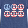 thumbnail image 3 of Instant Message - Peace Flag - Toddler & Youth Girls Short Sleeve Graphic T-Shirt, 3 of 6