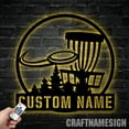 thumbnail image 3 of Craftnamesign Custom Disc Golf Metal LED Light, Personalized Disc Golf Name Sign, Golf Club Decor, 3 of 5