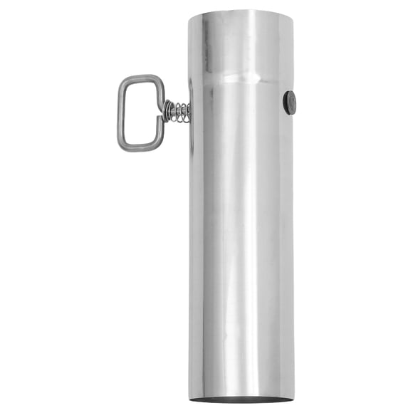 Tubo de chimenea de acero inoxidable con compuerta ajustable - Tubo de escape resistente al calor - Tubo de escape de calefacción exterior eficiente para camping - Diámetro de 60 mm