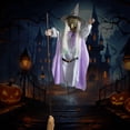 thumbnail image 4 of Bruja Voladora Animatrónica Halloween en Escoba 180 Cm (B), 4 of 9